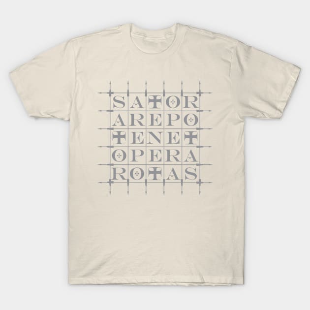 SATOR Square [GREY] T-Shirt by PeregrinusCreative